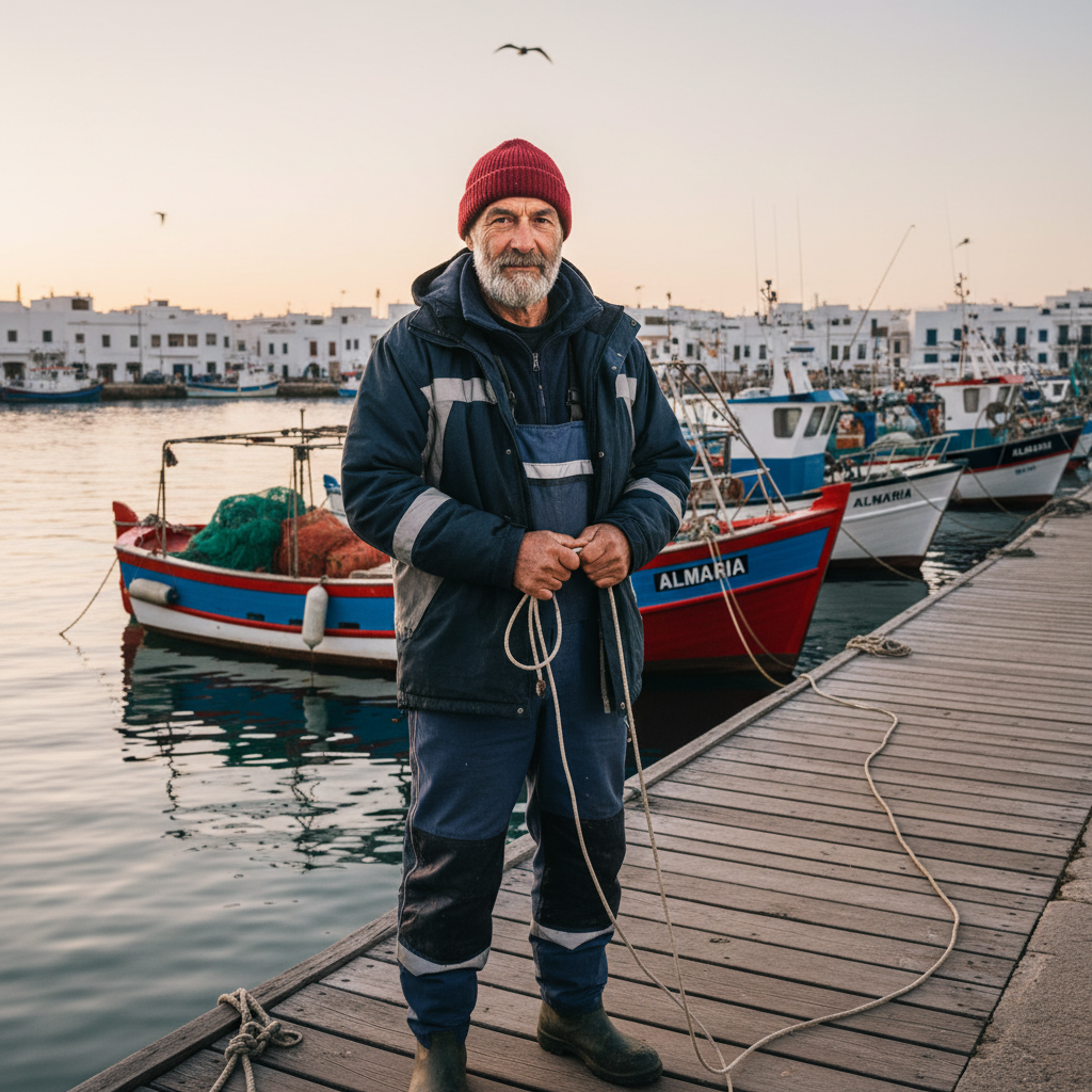 Portrait of M. Llorens, Puerto Almaria Fisherman