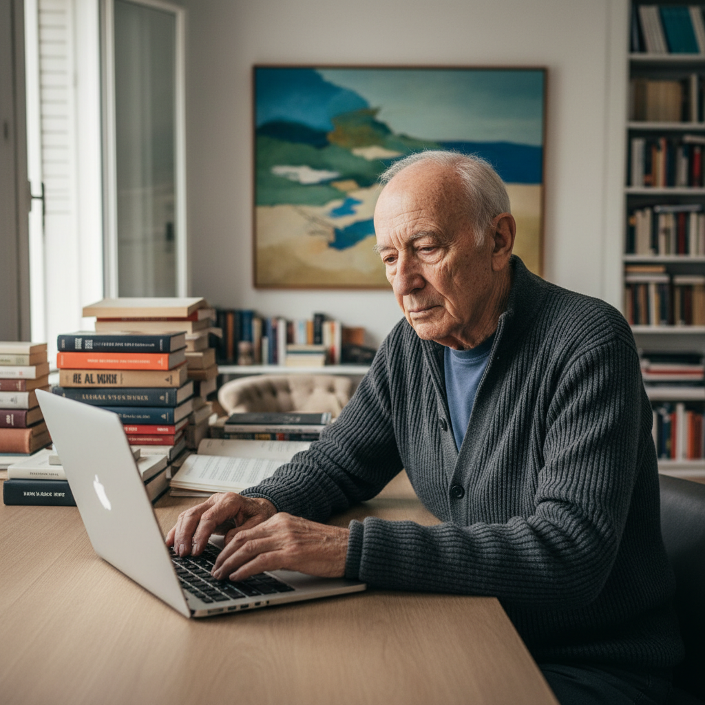 Portrait of A. Salines, Aging Novelist