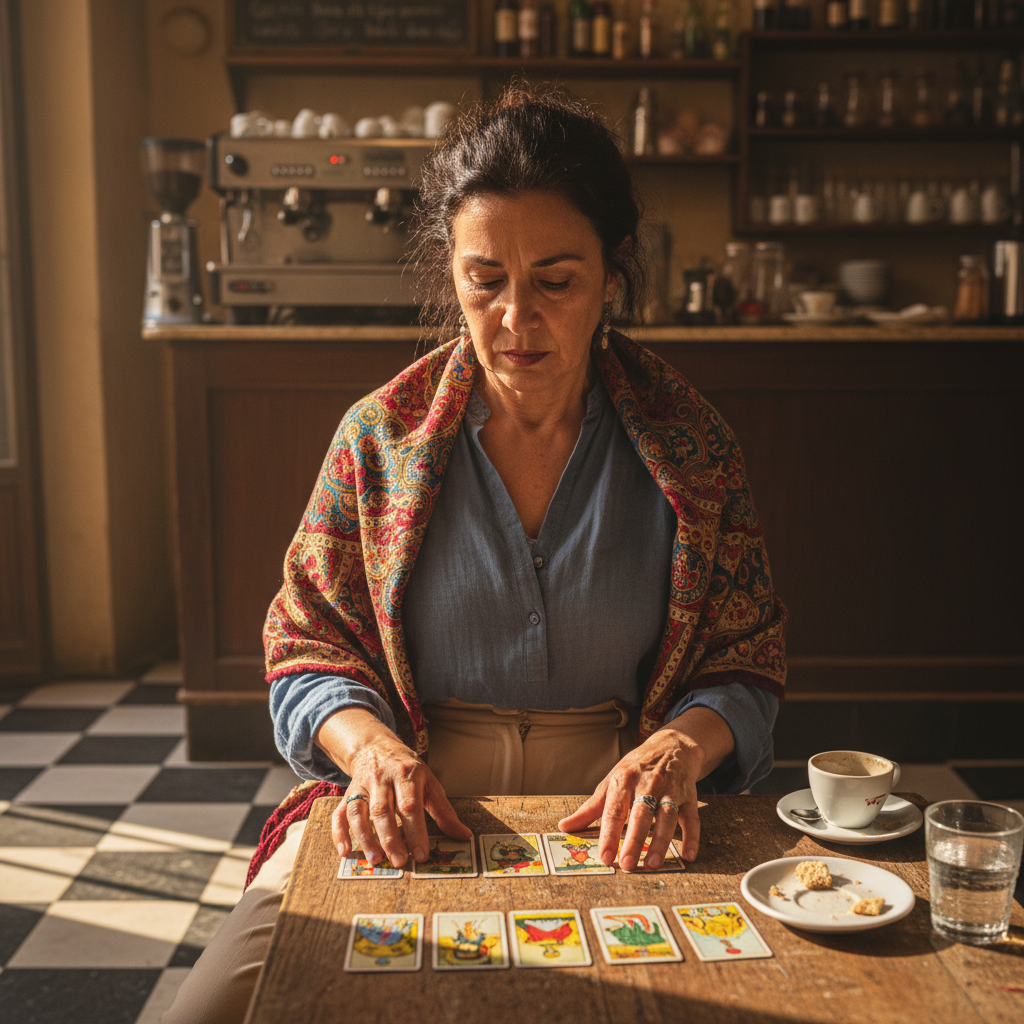 Portrait of Doña Mercé, Tarot Widow